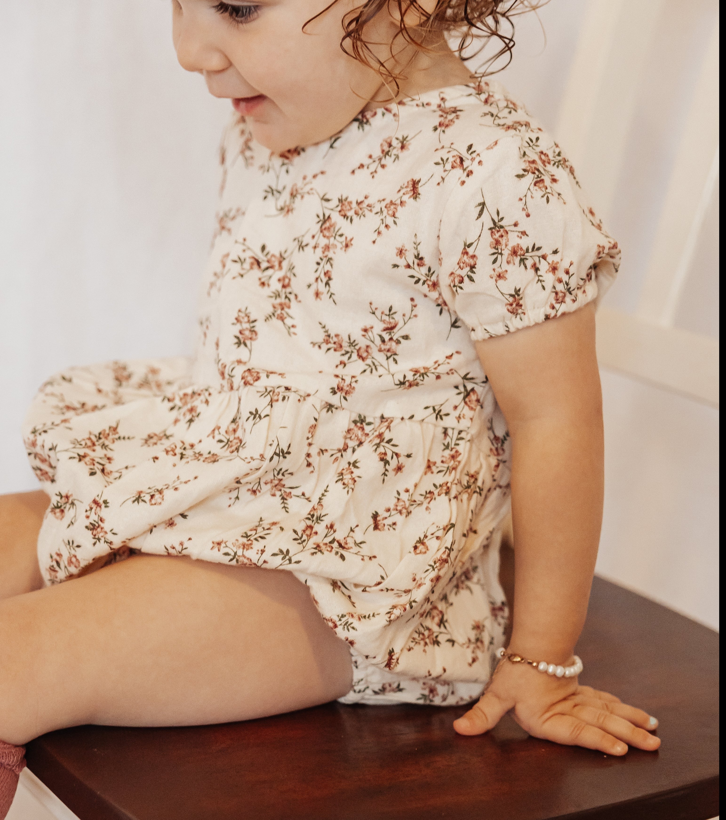 Apolina Cece Bubble Romper 12-18m（Knit Long Sleeve Flutter
