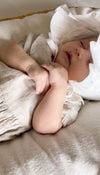 Ruffle Bonnet with Visor