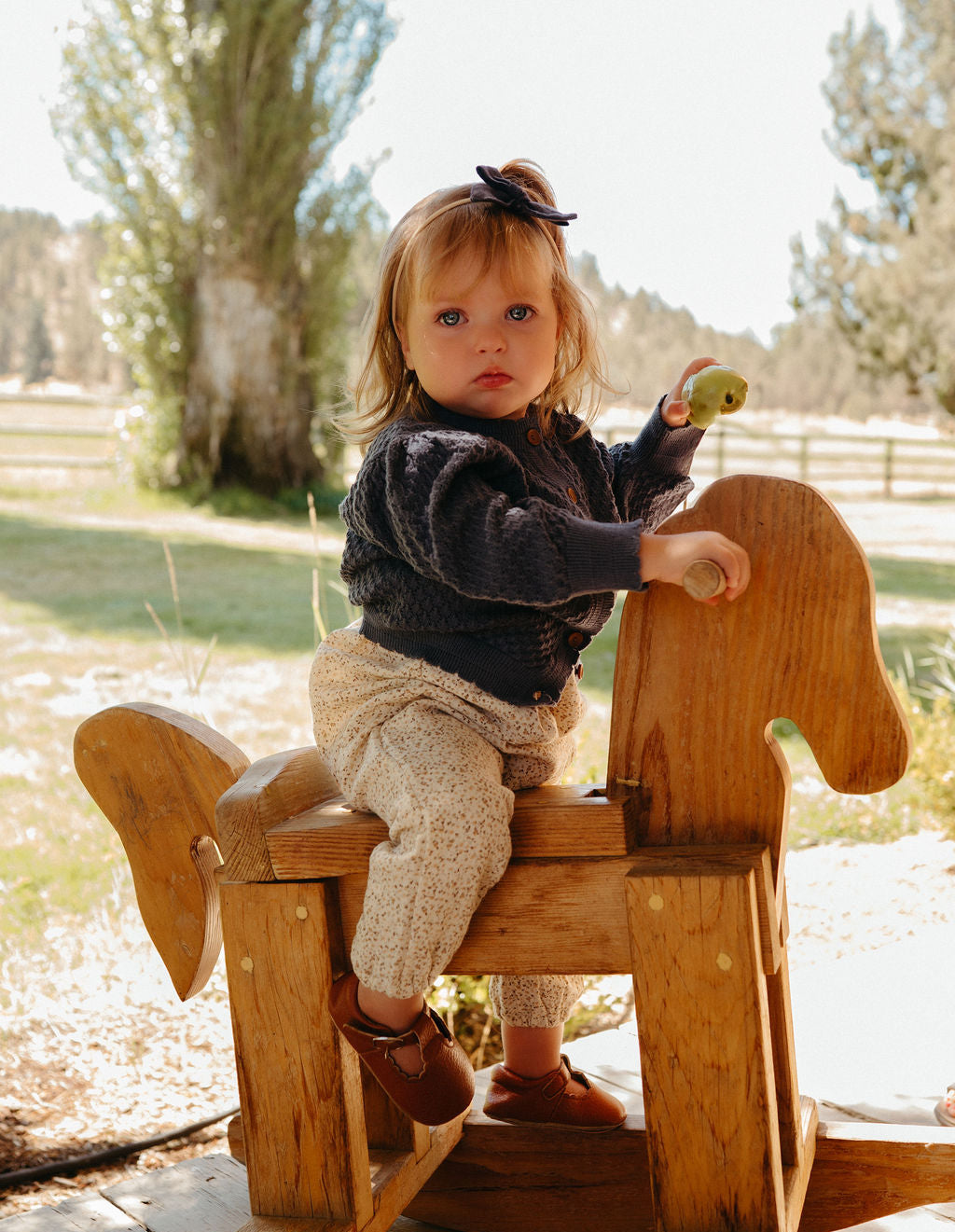 Pointelle Sapphire Cardigan