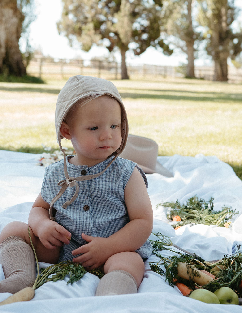 Marco Gingham Romper
