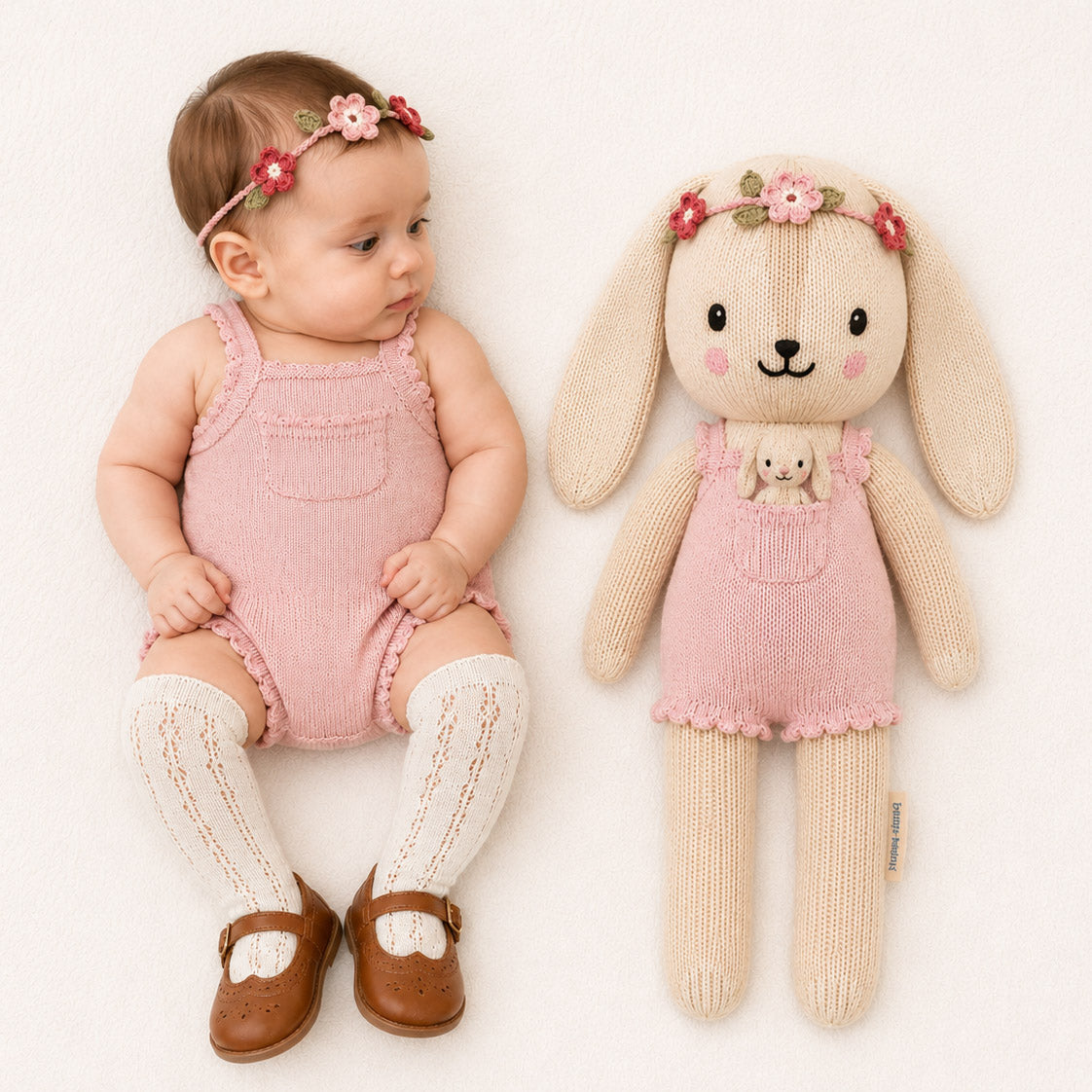 Matching Cuddle + kind Floral Headband | Handmade Crochet Flower
