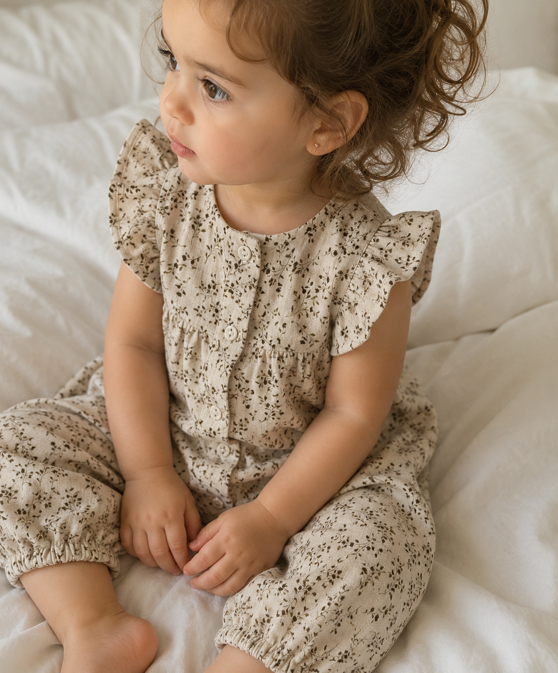 Jennifer Jumper Set - Wheat Floral