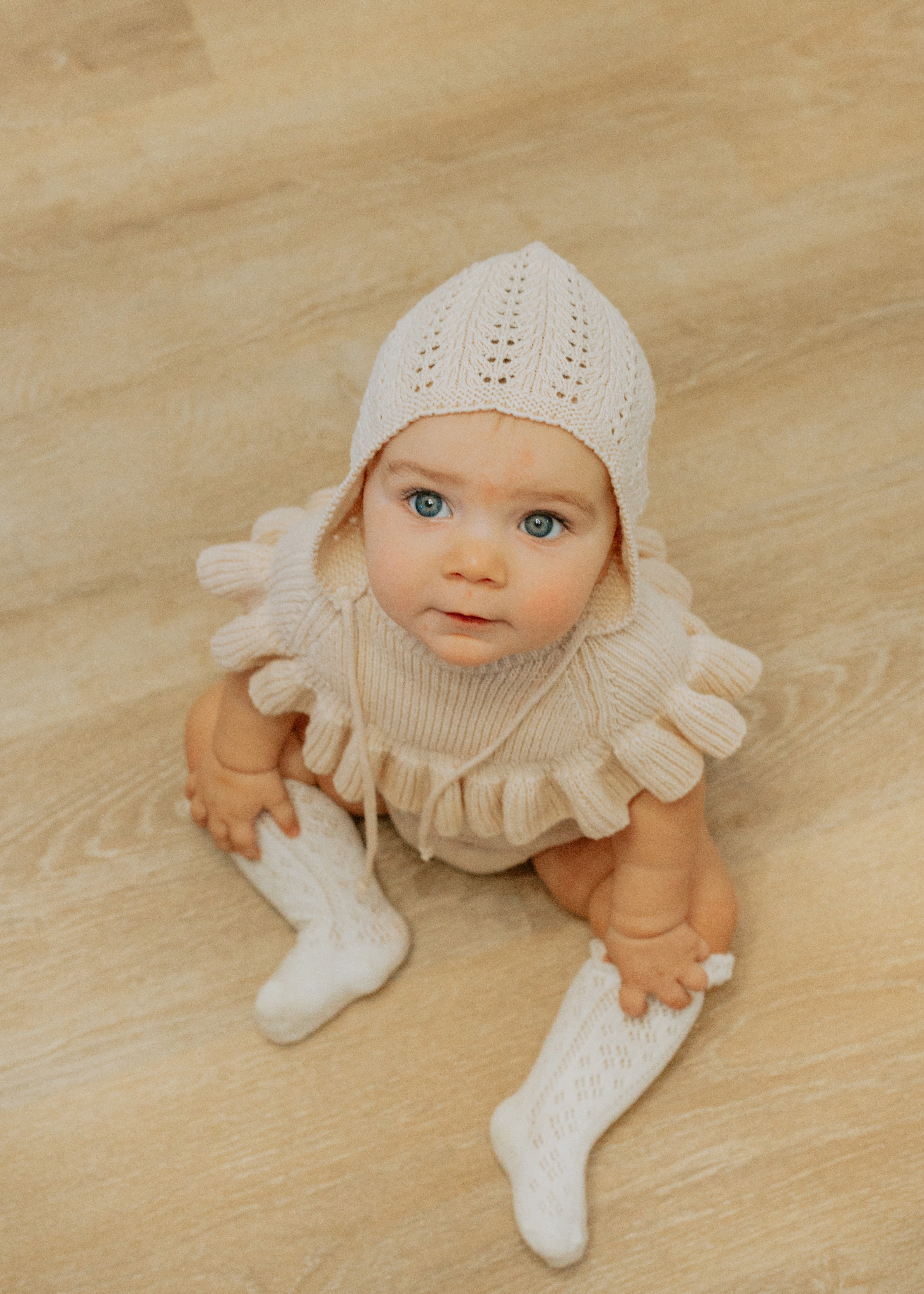 Esme Ruffle Top Romper – Olive and Cradle