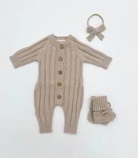 Milo Cotton Knit Jumpsuit 3pc SET |  FOG