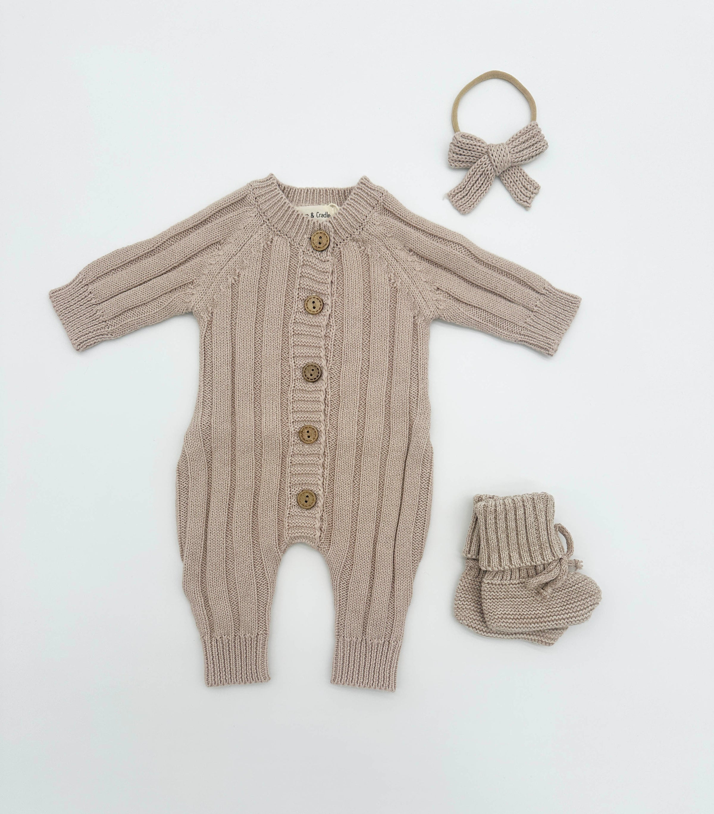 Milo Cotton Knit Jumpsuit 3pc SET |  FOG