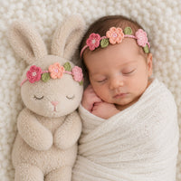 Matching Cuddle + kind Floral Headband | Handmade Crochet Flower