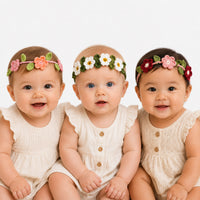 Matching Cuddle + kind Floral Headband | Handmade Crochet Flower
