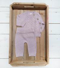Sasha Knitted 2pc Set  pink fog *Discontinued