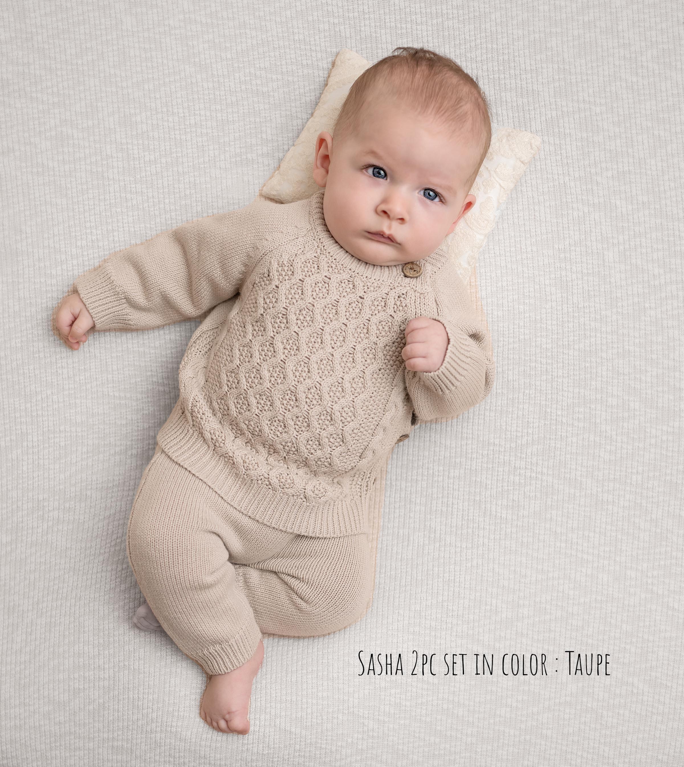 Sasha Knitted 2pc Set  pink fog *Discontinued