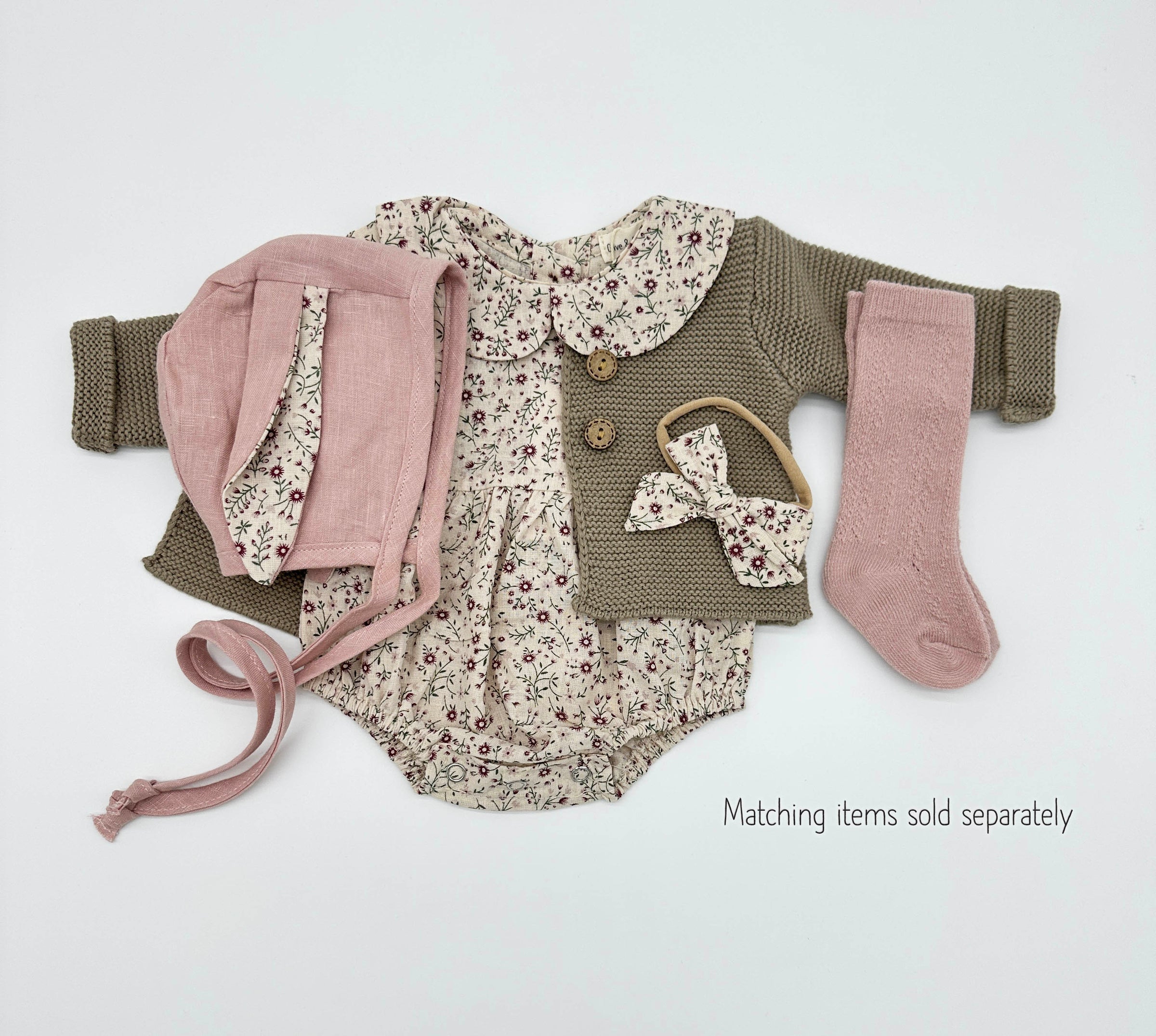 Allie Floral Romper with Bow