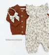 Wheat Floral Jennifer + Bow