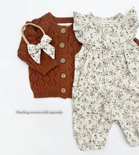 Wheat Floral Jennifer + Bow