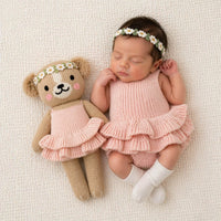 Baby Knit Romper Pink Cuddle Kind |  Evelyn Belarina 3pc set