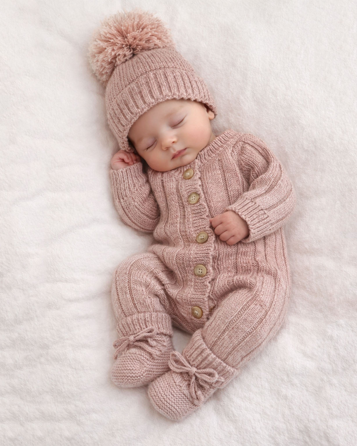 Knitted 3-Piece Baby Girl Set | Mila Berry