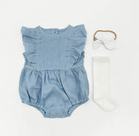 Gabriella Sleeveless Romper Set