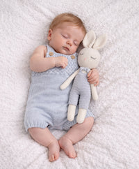 Sleepy Crochet Bunny Doll Standing Ears