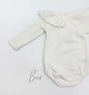 Ruffle Collar White Bodysuit One piece BROOKE