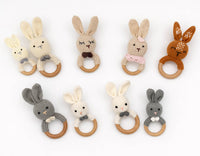 Crochet Bunny Rattle Teether
