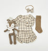 Plaid Cotton Romper