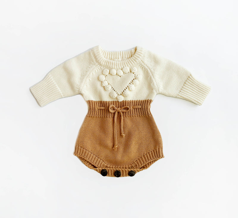 Copper Heart Romper Set