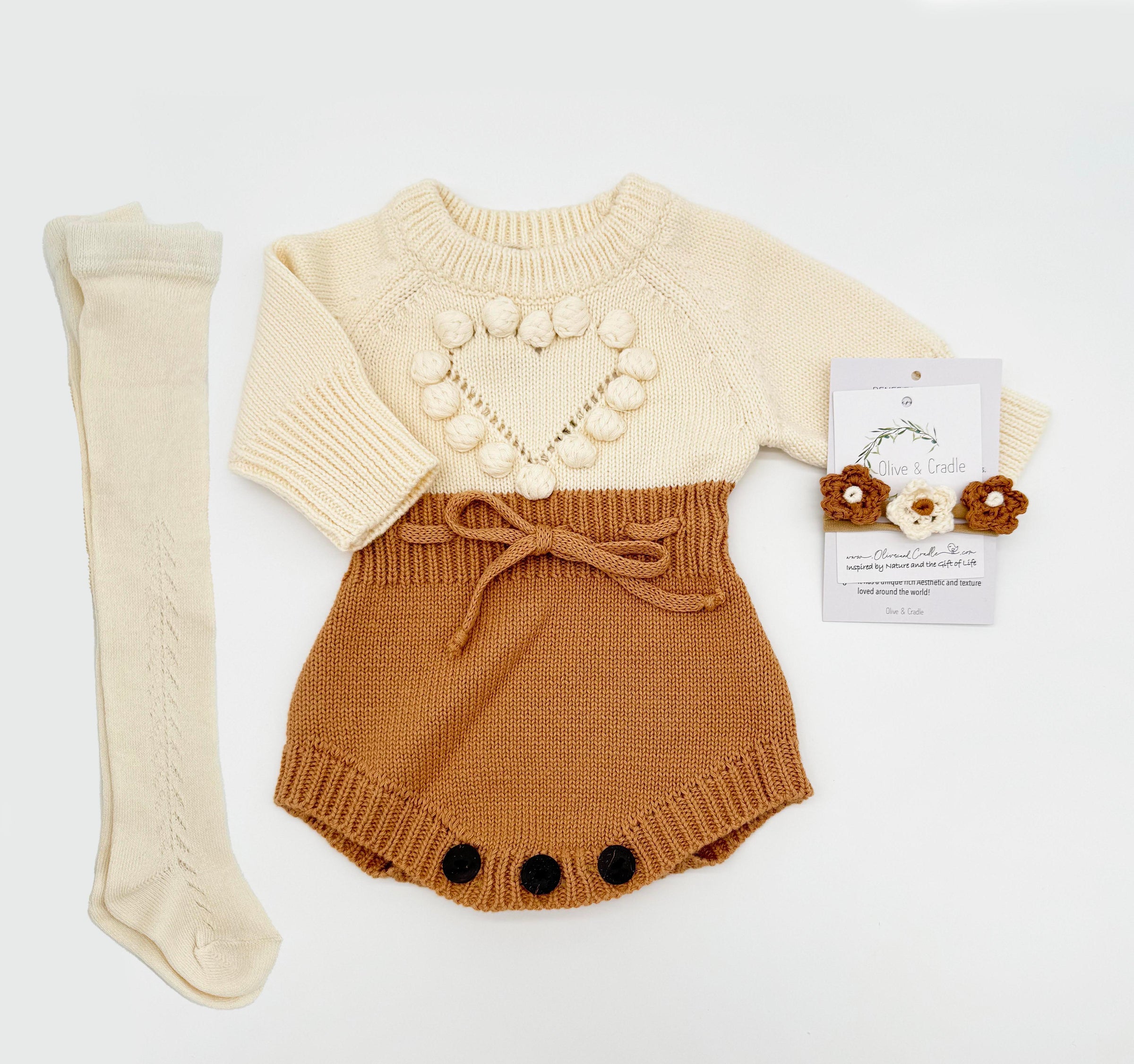 Copper Heart Romper Set