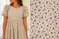 Cottagecore Floral Dress Mama and daughter sizes | Puff sleeve with Back Bow