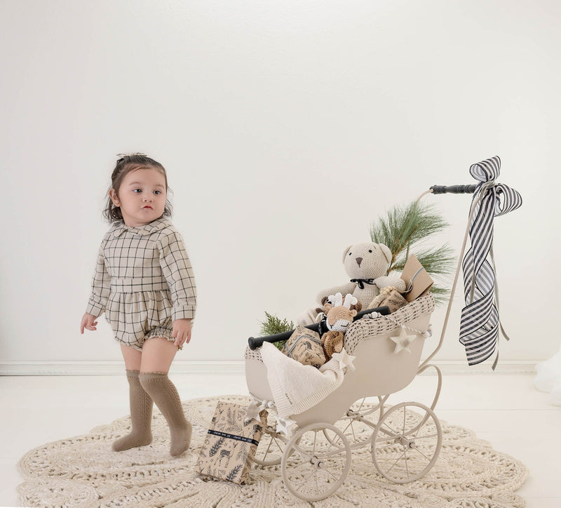 Plaid Cotton Romper