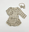 Plaid Cotton Romper