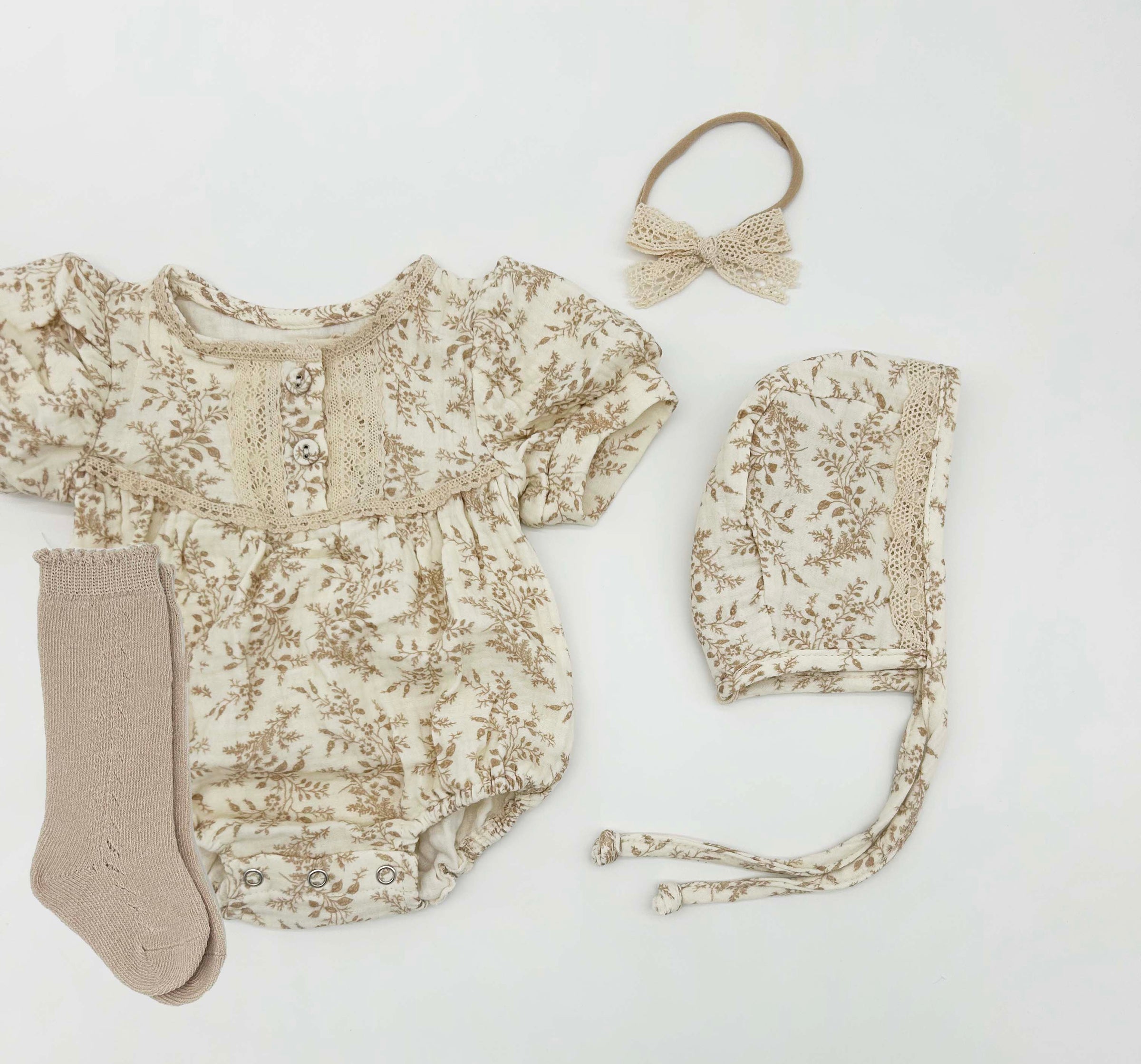 Elodie Short Sleeve Romper Set