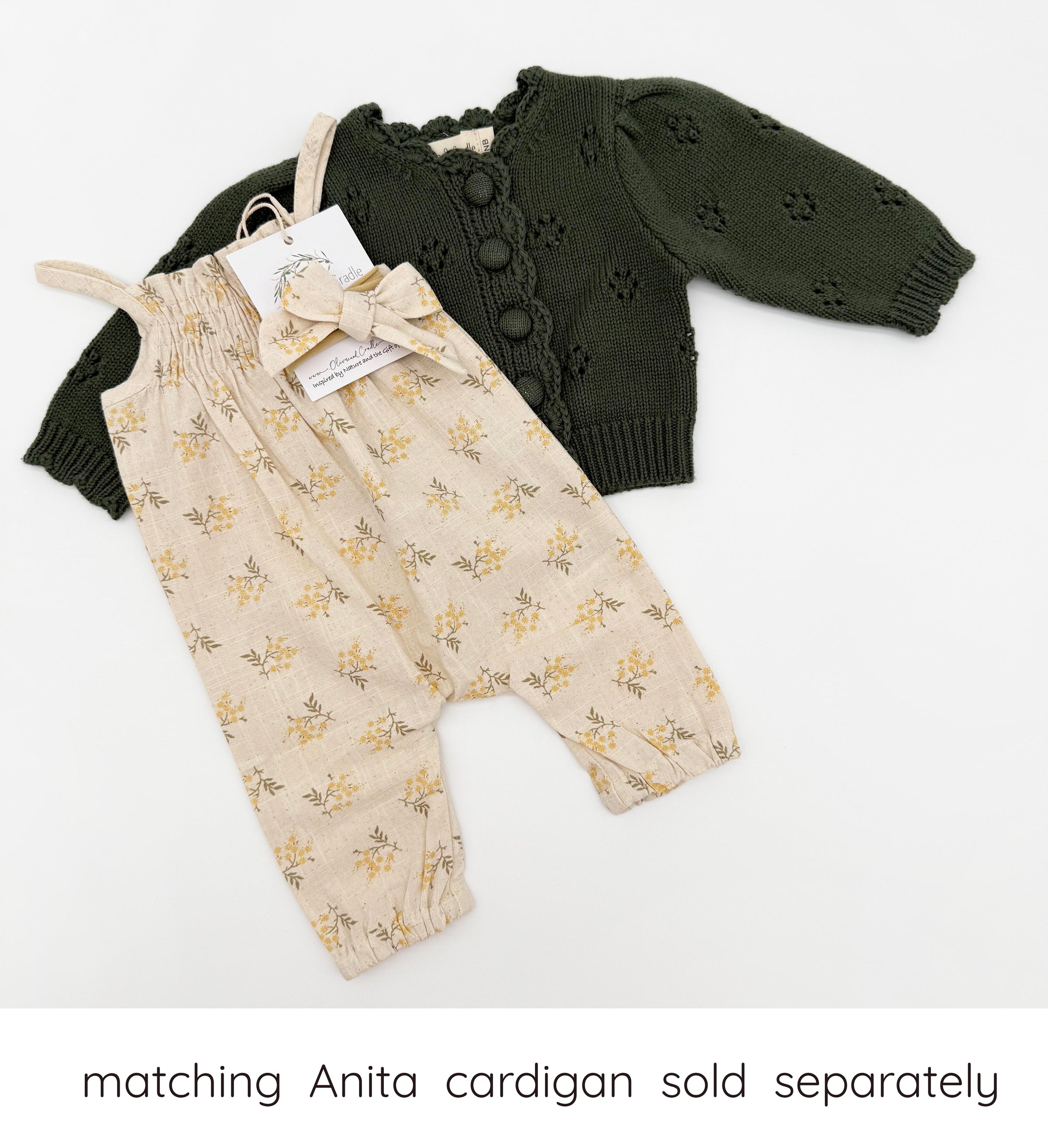 Elsie mustard bloom Floral Jumper