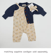 Elsie mustard bloom Floral Jumper