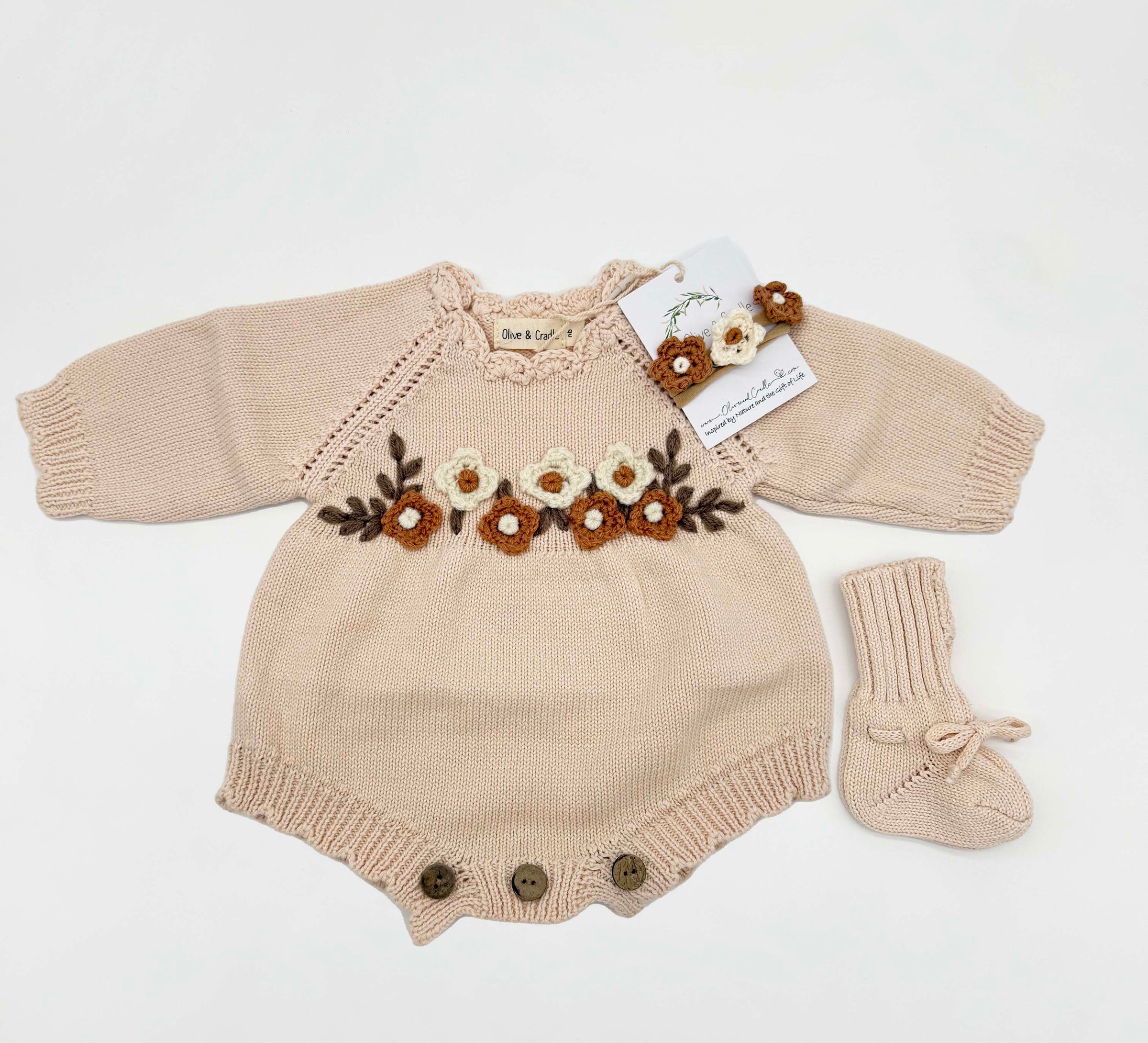 Flora Knitted Sweater Romper