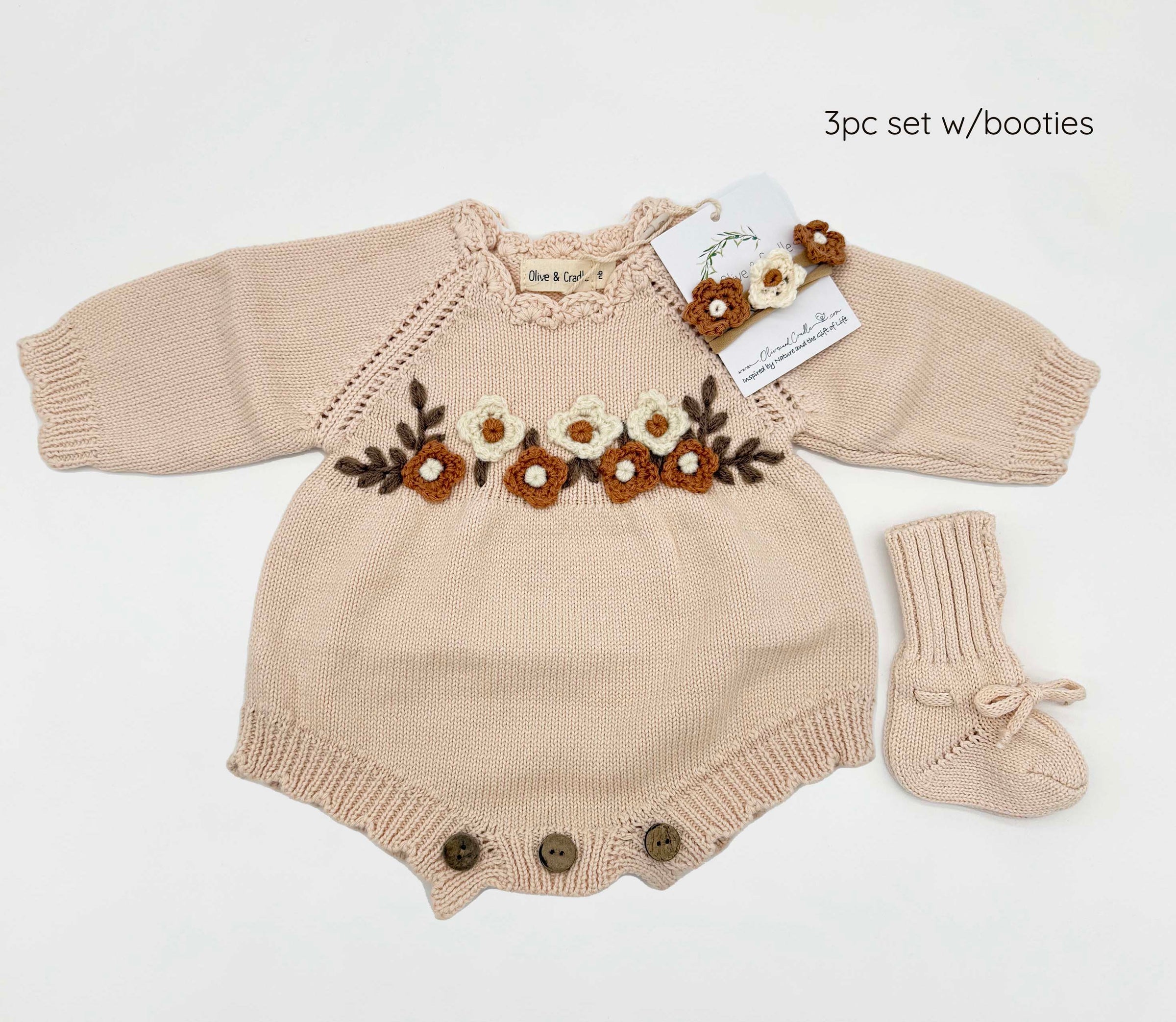 Flora Knitted Sweater Romper