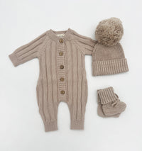 Milo Cotton Knit Jumpsuit 3pc SET |  FOG