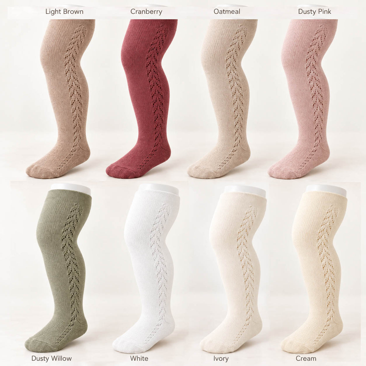 French Lace Cotton Tights