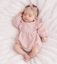 Gabriella Longsleeve Romper with Bow