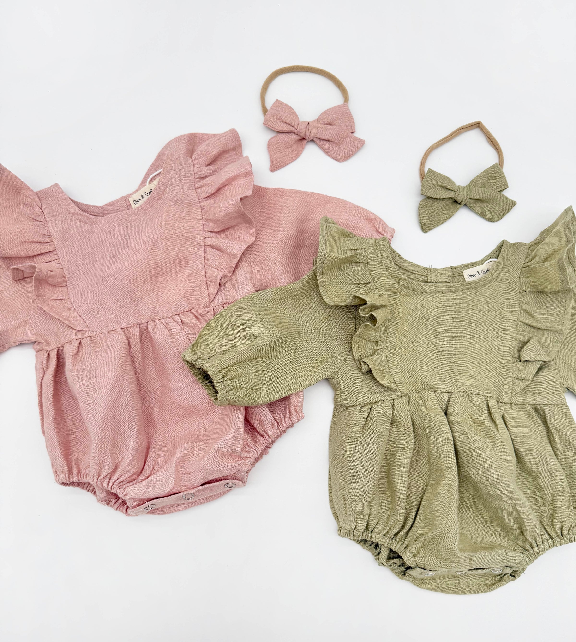 Gabriella Longsleeve Romper with Bow