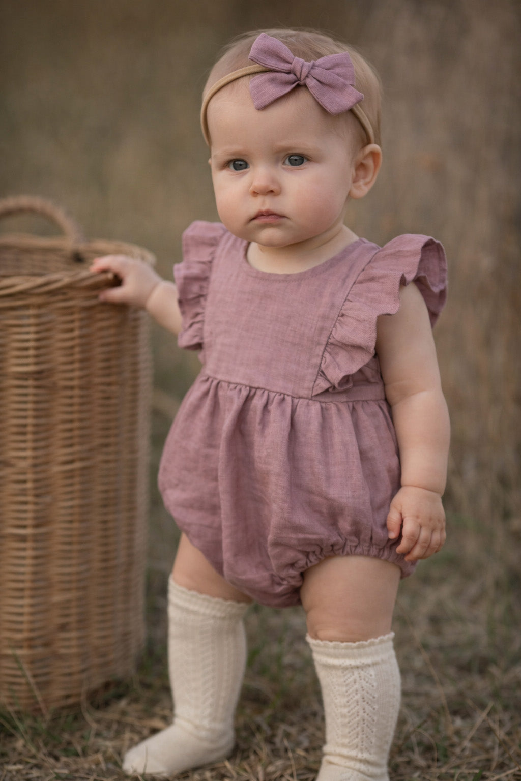 Gabriella Sleeveless Romper 3pc Set