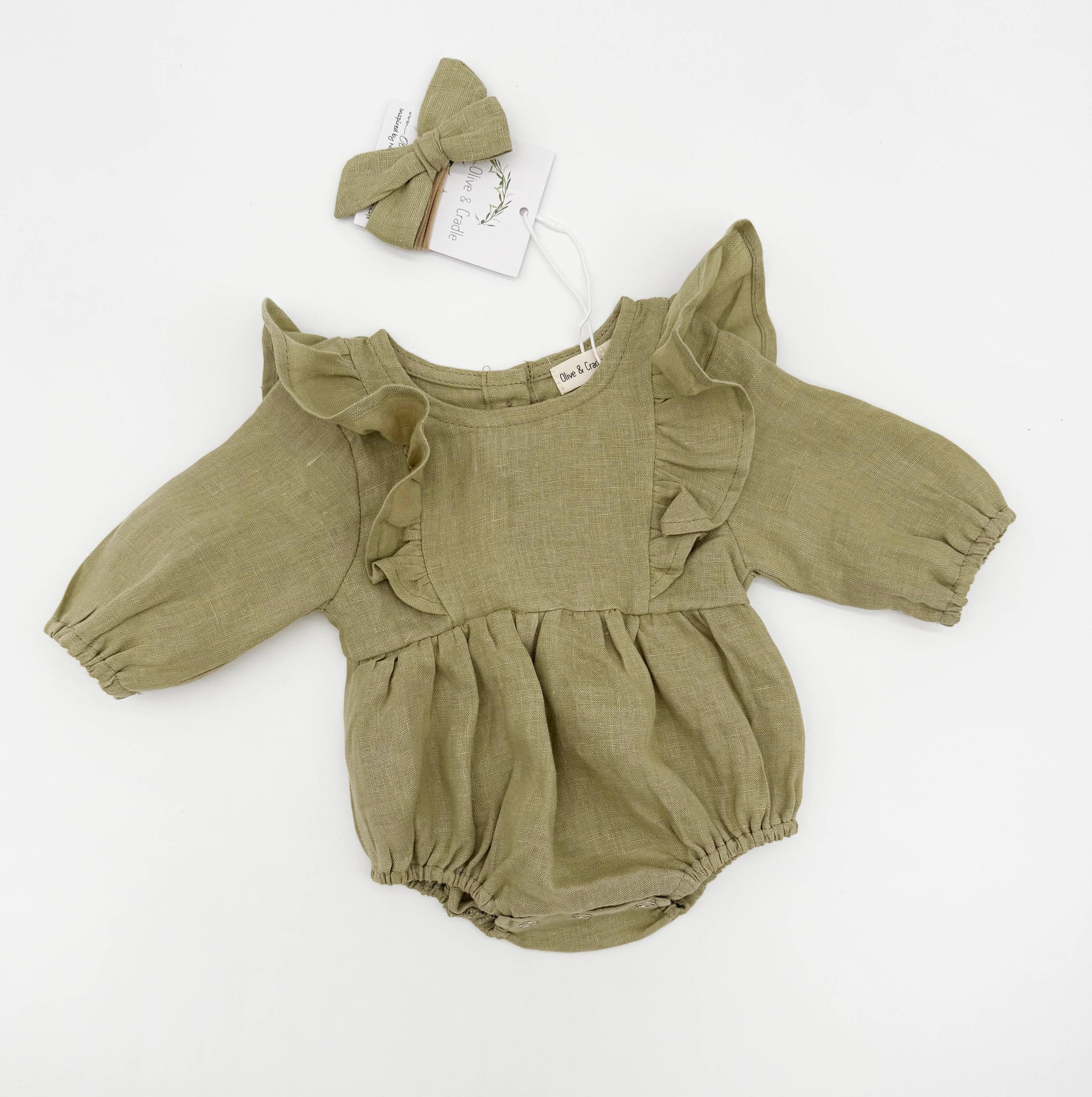 Gabriella Longsleeve Romper with Bow