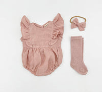 Gabriella Sleeveless Romper Set