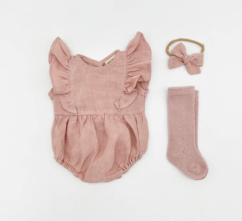 Gabriella Sleeveless Romper Set