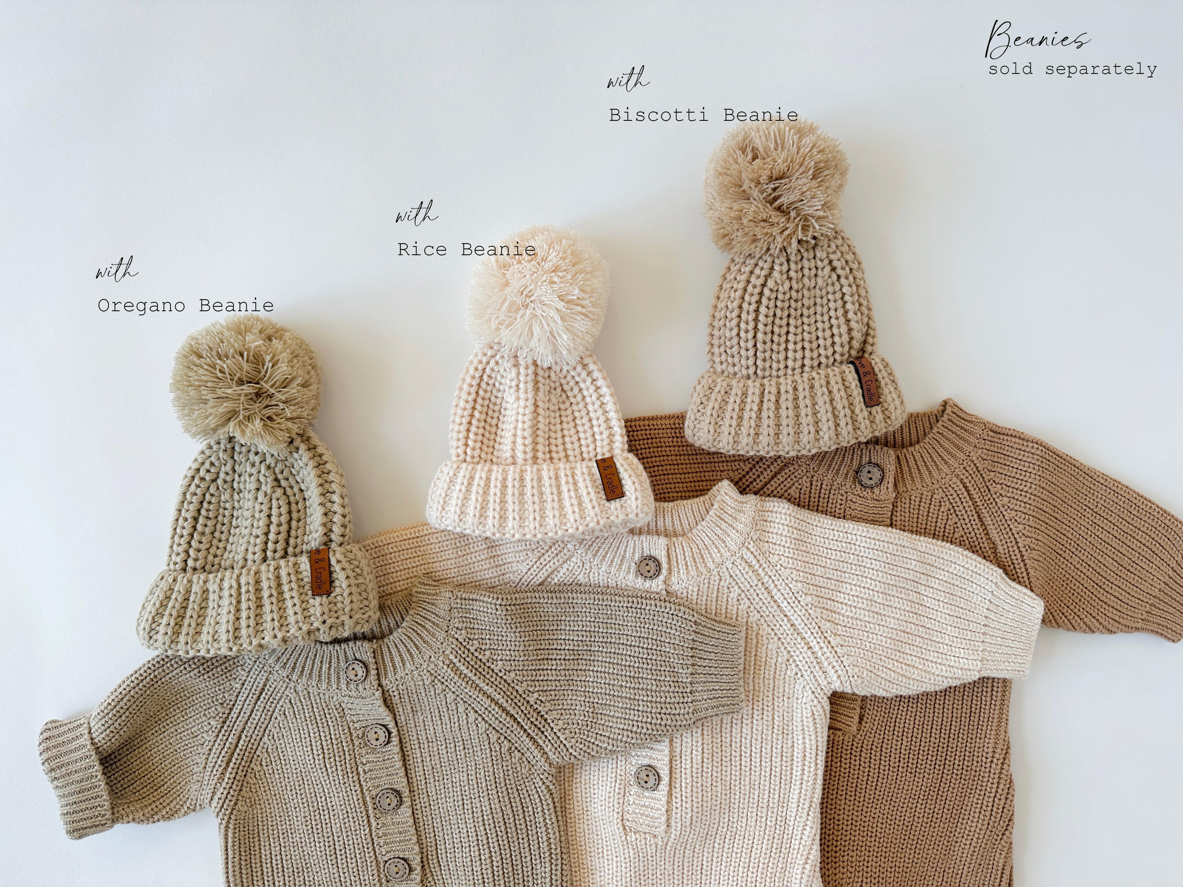 babyDior ビーニー　54cm ベージュ Harper Jumper – Olive and Cradle