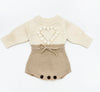Cream Heart Romper Set