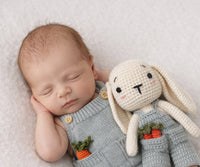 Crochet Easter Bunny Doll with Carrots | Violet and Henry