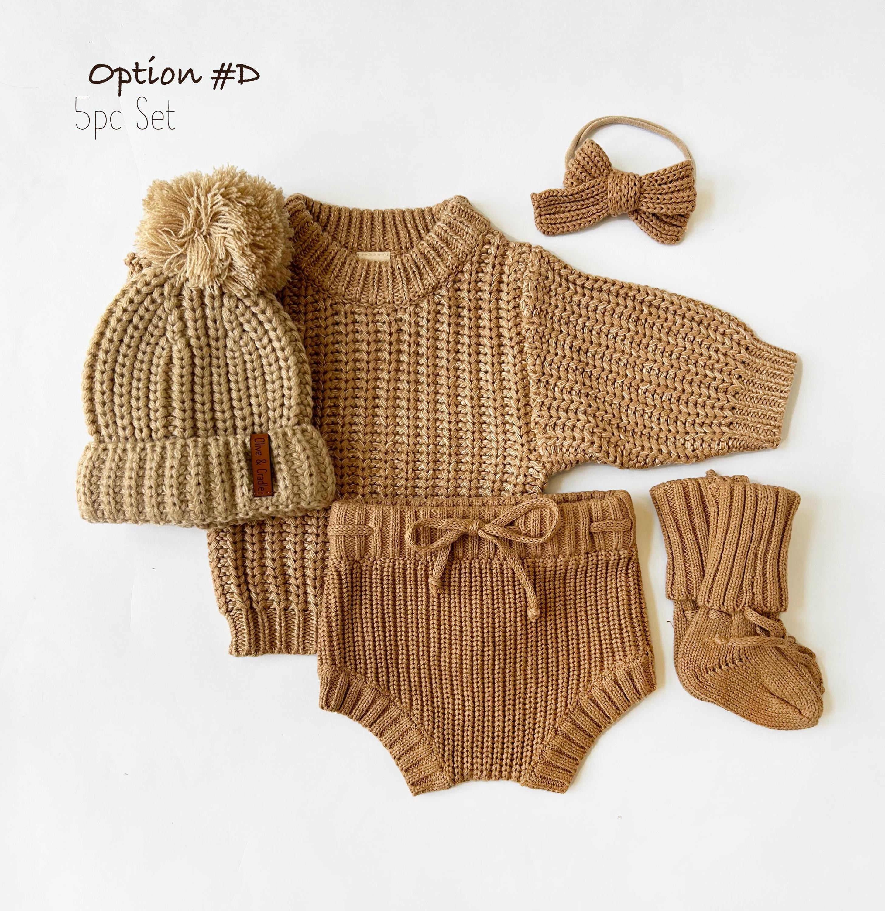 Tan Chunky Knit Sweater Set – Olive and Cradle