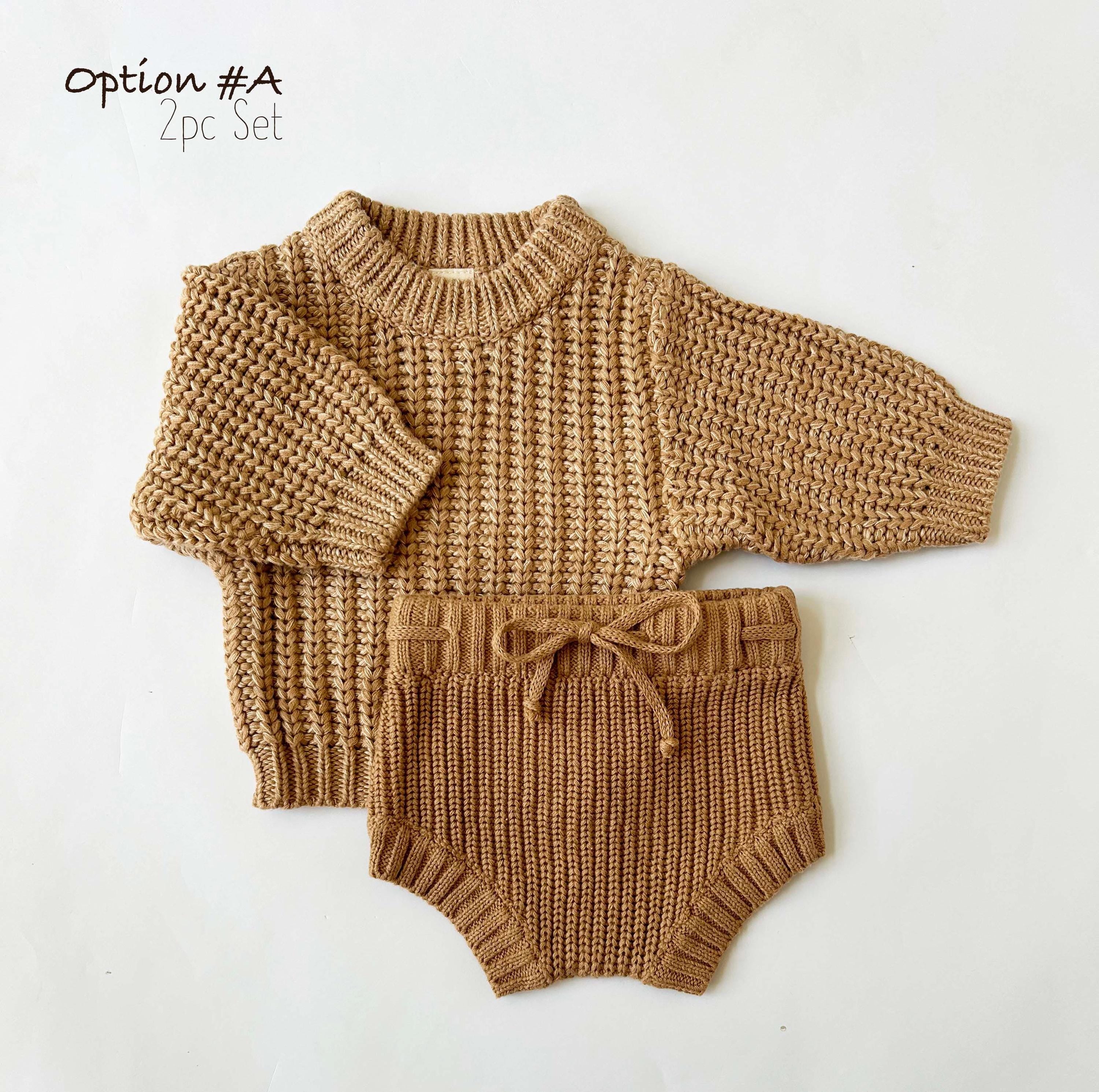 Tan Chunky Knit Sweater Set – Olive and Cradle
