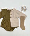 Olive Moss Gabriella Romper Set