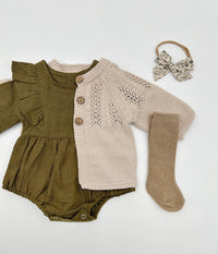 Olive Moss Gabriella Romper Set