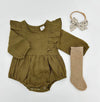 Olive Moss Gabriella Romper Set