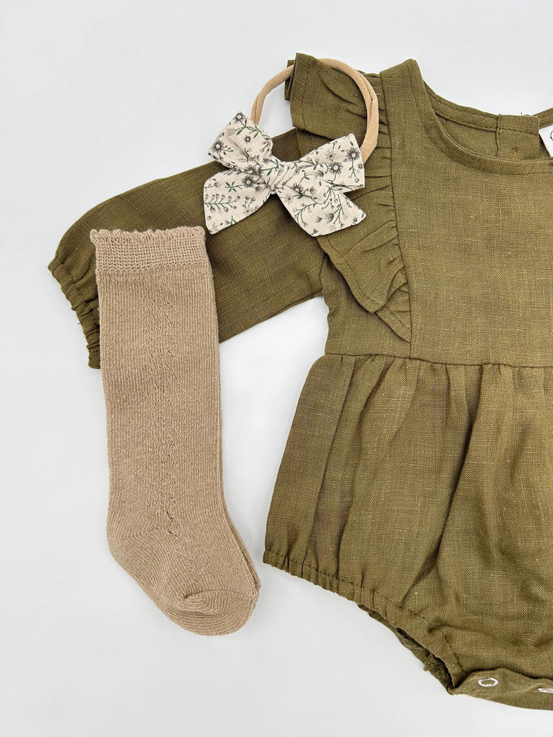 Olive Moss Gabriella Romper Set